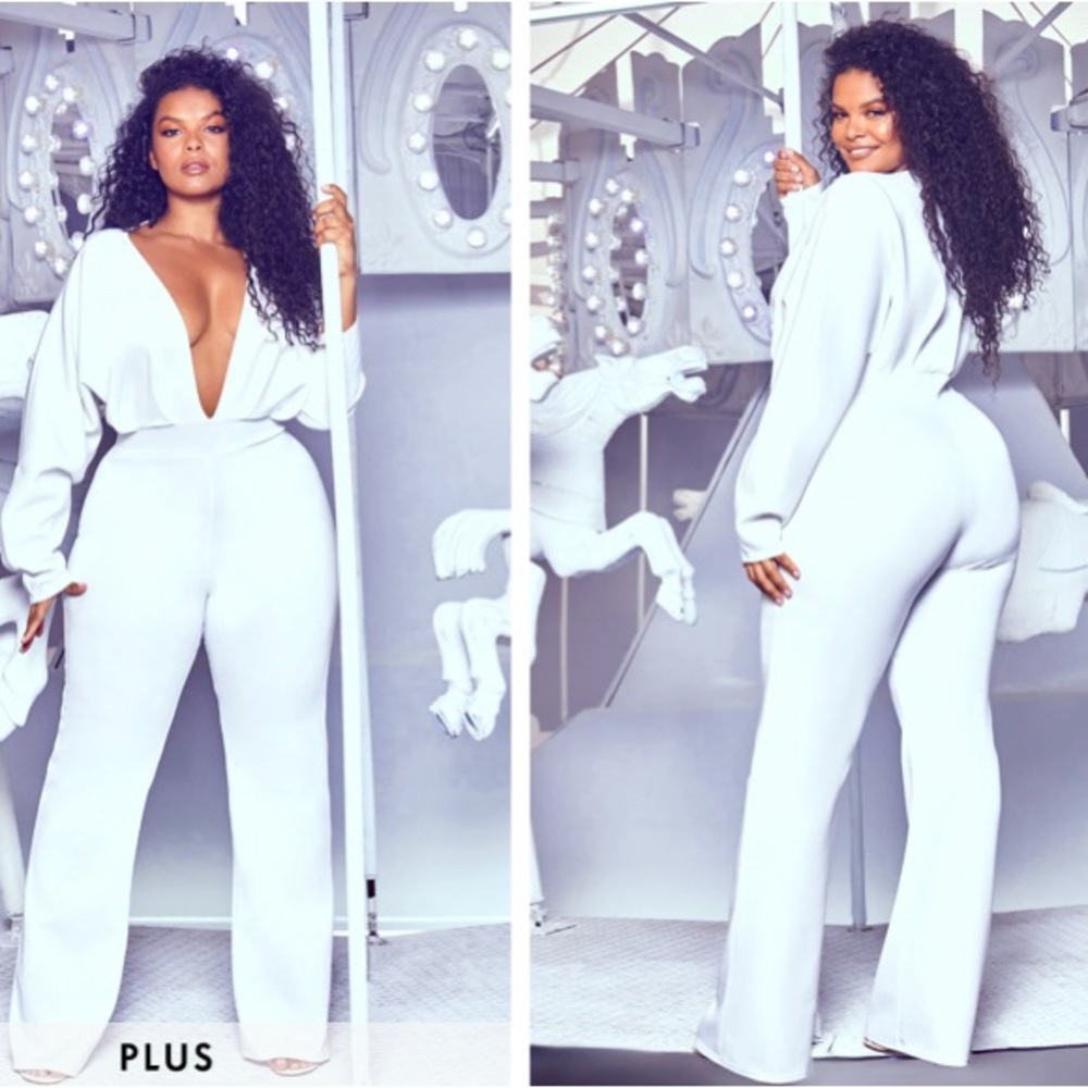 Pretty Little Things off white Jumpsuit size 12